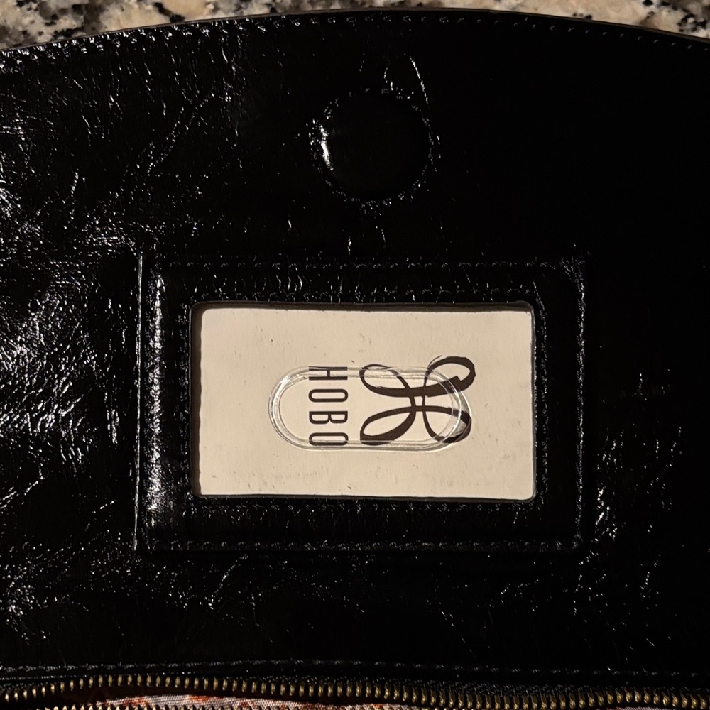 NWT HOBO Zeal Clutch Black Leather with Studded Detail - Picture 8 of 17
